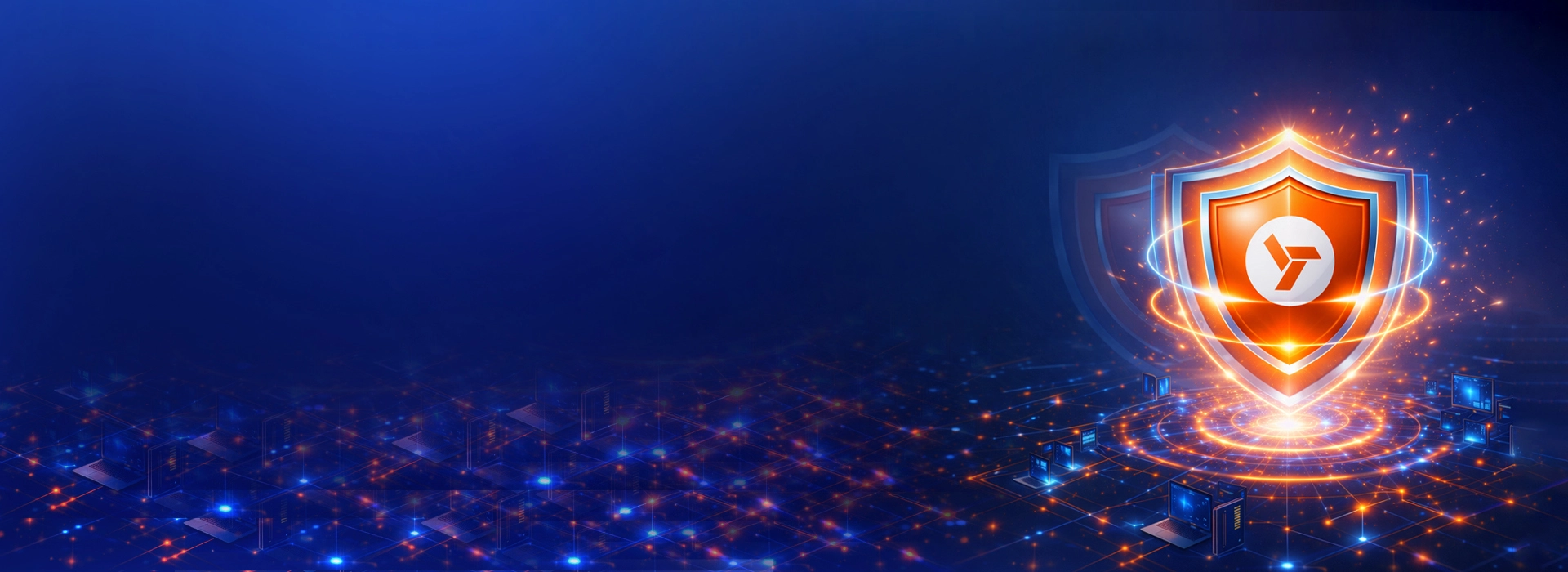 watchguard Endpoint security tiers upgrade visualization showing advanced protection shield for modern cybersecurity tiers