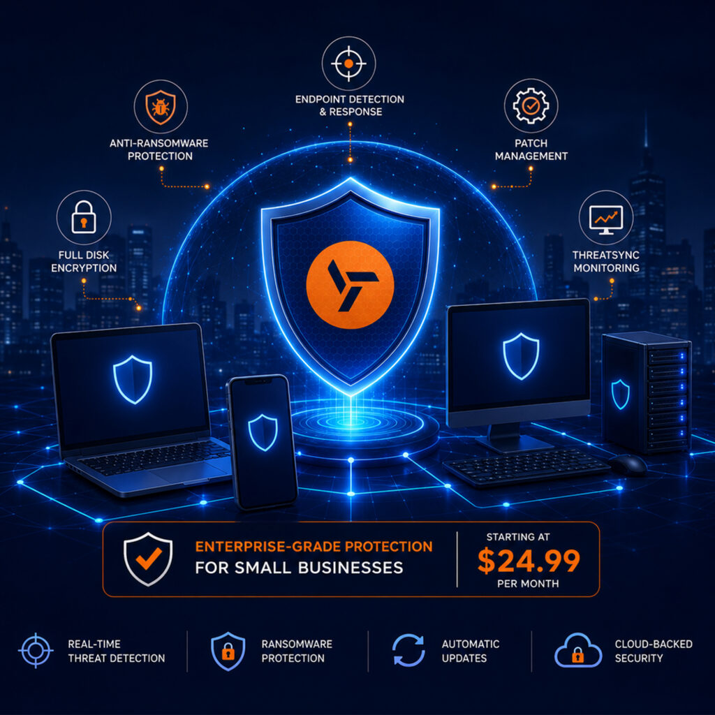 Business endpoint security subscription starting at just $24.99