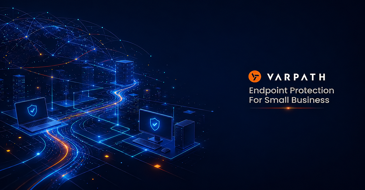 Managed endpoint security protecting small business devices with enterprise-grade cybersecurity and threat monitoring.
